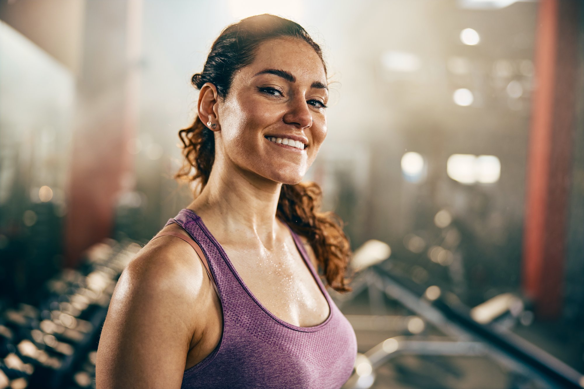 Woman gym smile (1)