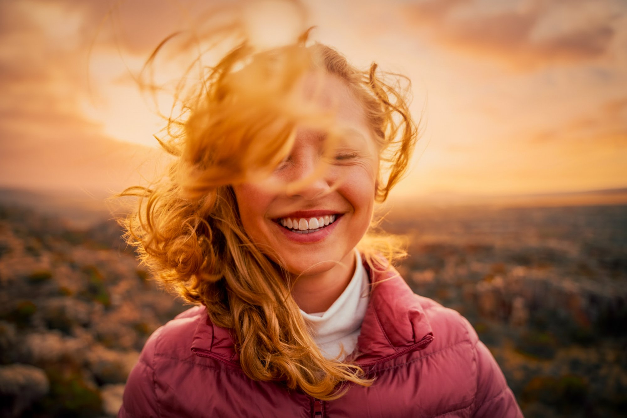 happy sunrise outdoor