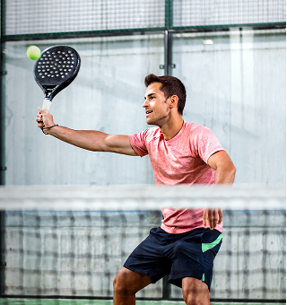 Man playing padel