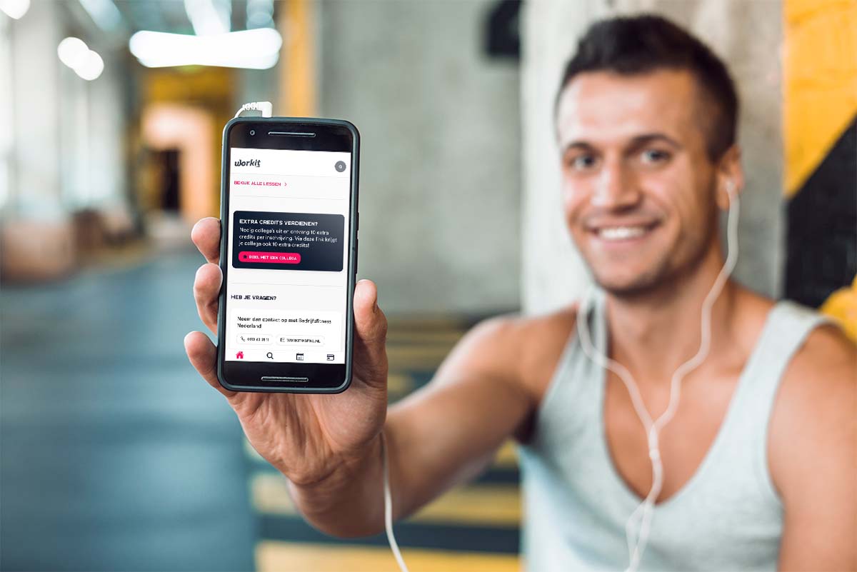 Boek jouw sportles via de Workit app
